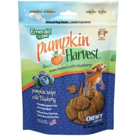 Emerald Pet Pumpkin Harvest Oven Baked Dog Treats with Blueberry