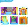 420D and 840D Oxford Fabric Dog Inflatable Bounce House Jumping Castle with Slide and 450W Air Blower