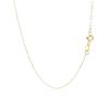 14k Yellow Gold Necklace with Dog Paw Print Symbol in Mother of Pearl