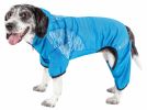 Pet Life Active 'Pawsterity' Heathered Performance 4-Way Stretch Two-Toned Full Bodied Hoodie