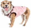 Pet Life Luxe 'Pinkachew' Charming Designer Mink Fur Dog Coat Jacket