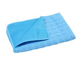 Dog Mat Cooling Summer Pad Mat For Dogs Cat Blanket Sofa Breathable (size: L)