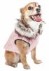 Pet Life Luxe 'Pinkachew' Charming Designer Mink Fur Dog Coat Jacket