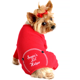 Christmas Dog Pajama (Color: Santa's Lil' Helper, size: large)